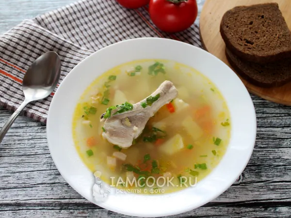 Фото блюда: Пшенный кулеш с ребрышками и копченой грудинкой