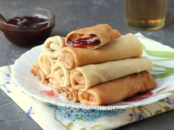 Фото блюда: Блины с джемом