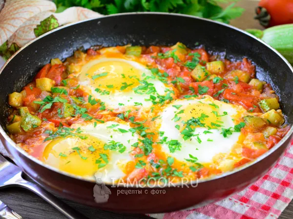Фото блюда: Шакшука с кабачками