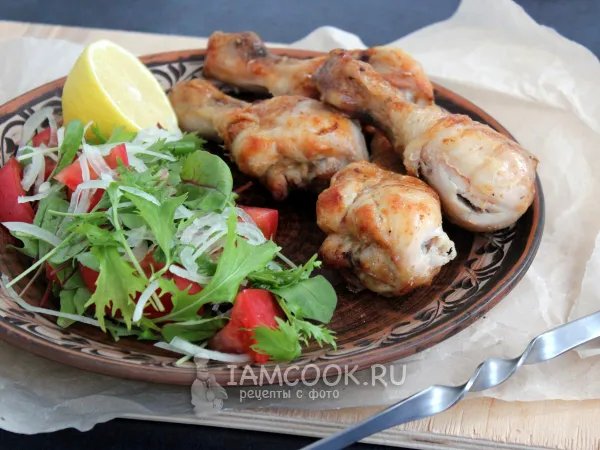 Фото блюда: Шашлык из куриных голеней на мангале