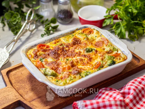 Фото блюда: Брокколи и брюссельская капуста в духовке