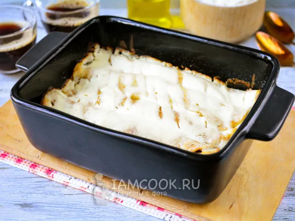 Фото блюда: Блины, запеченные в сметане