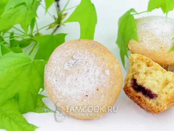 Фото блюда: Маффины с вареньем