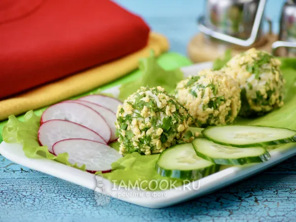 Фото блюда: Шарики из куриной грудки с сыром