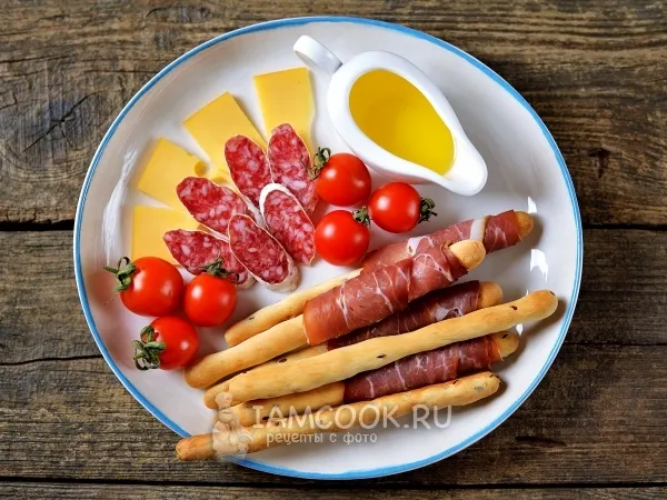 Фото блюда: Гриссини с семенами льна