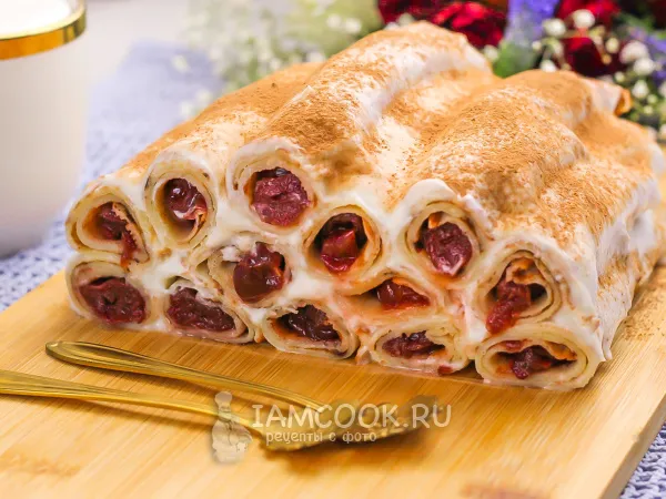 Фото блюда: Молдавский торт «Шапка Гугуцэ» с вишней