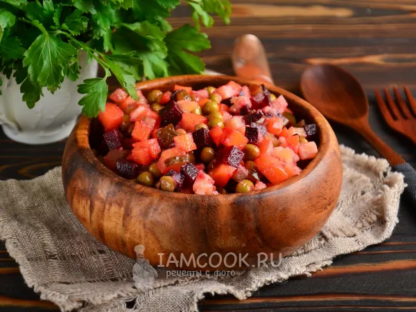 Фото блюда: Винегрет из запеченных овощей