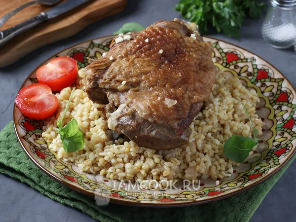 Фото блюда: Бедро индейки с булгуром
