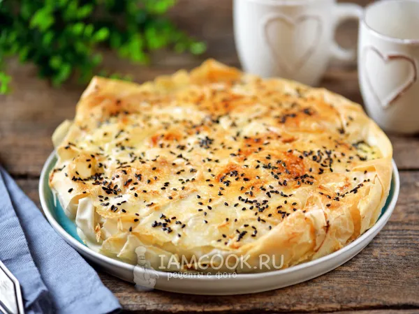 Фото блюда: Мясной пирог из теста фило