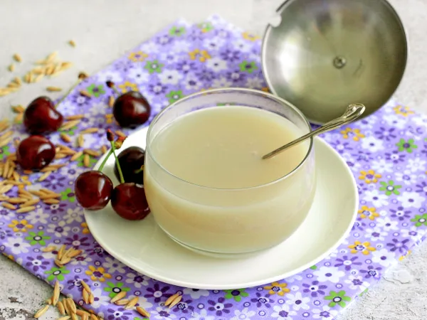 Фото блюда: Овсяный кисель из цельного овса в шелухе