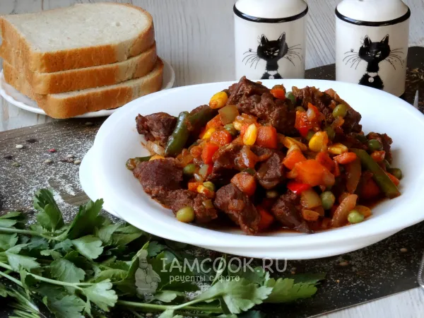 Фото блюда: Говядина с мексиканской смесью