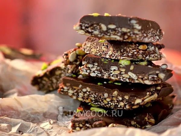 Фото блюда: Шоколадный брауни с кунжутом и семечками