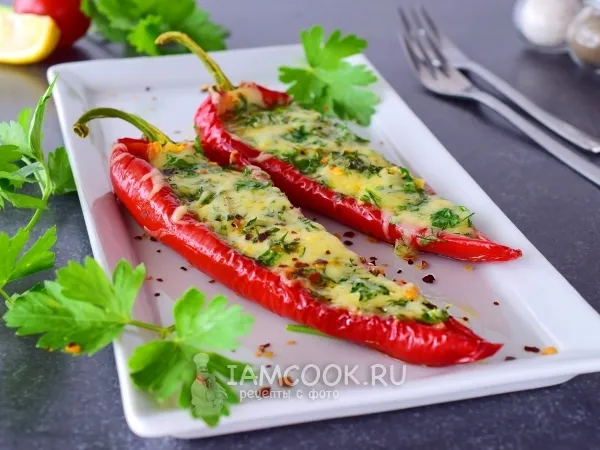 Фото блюда: Перец, фаршированный сыром