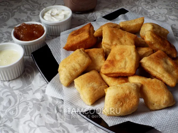 Фото блюда: Жареные пустышки на кефире на сковороде