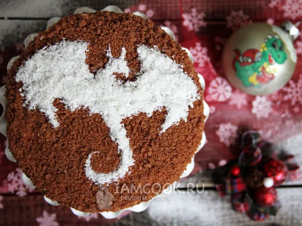 Фото блюда: Новогодний торт на год Дракона