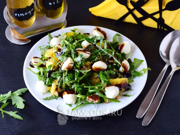 Фото блюда: Салат с рукколой и апельсином