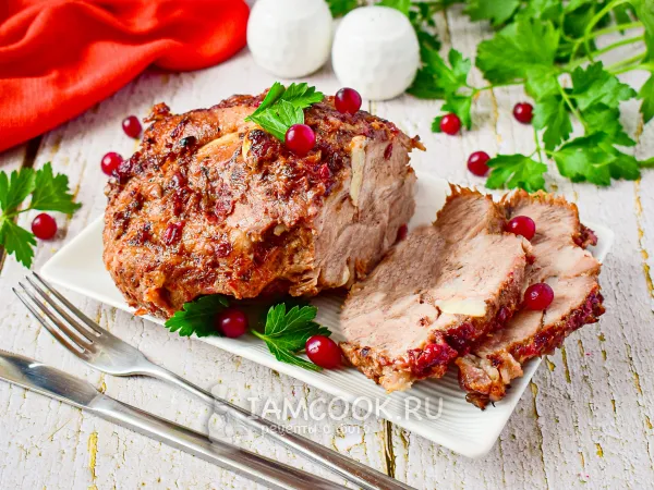 Фото блюда: Буженина с клюквой