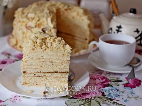 Фото блюда: «Наполеон» из творожных коржей