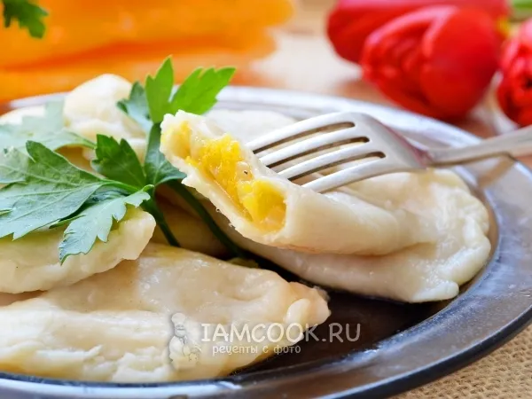 Фото блюда: Вареники с тыквой