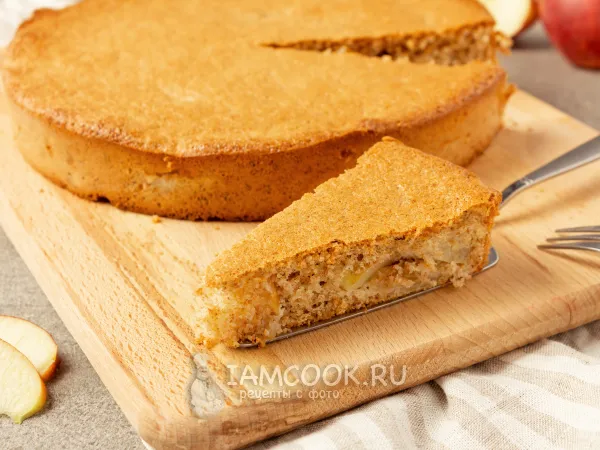 Фото блюда: Шарлотка из цельнозерновой муки