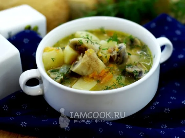 Фото блюда: Тушеная картошка с грибами