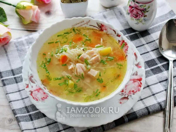 Фото блюда: Суп с ветчиной и вермишелью