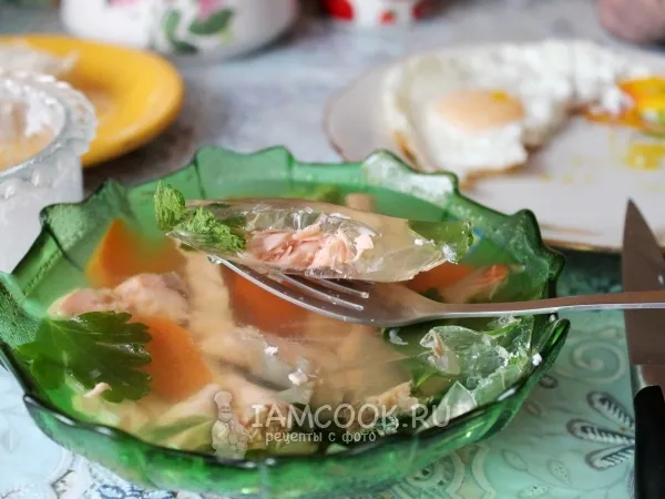 Фото блюда: Заливное из семги