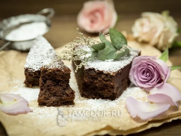 Фото блюда: Шоколадный пирог из кабачков