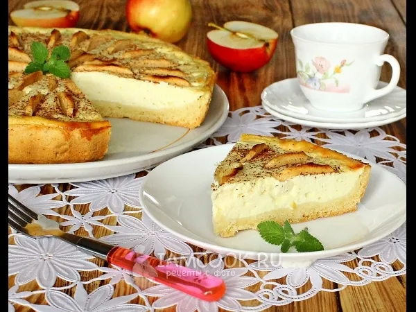 Фото блюда: Песочный пирог с творогом