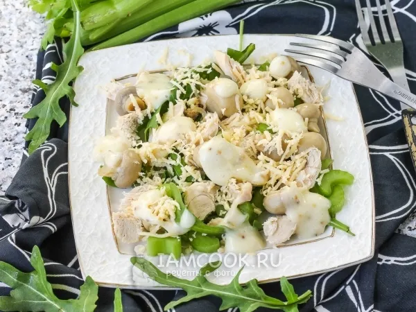 Фото блюда: Салат с рукколой и куриной грудкой