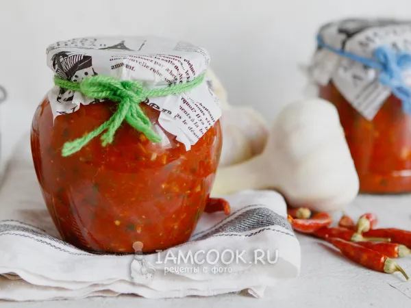 Фото блюда: Салат «Кобра» из помидоров на зиму