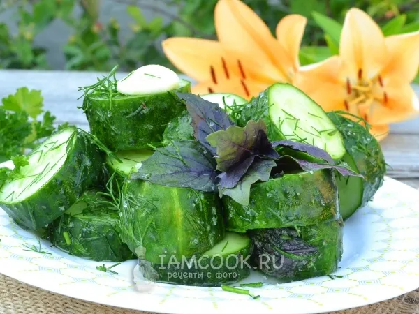 Фото блюда: Малосольные огурцы за 5 минут