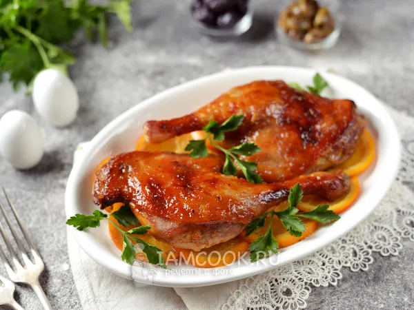 Фото блюда: Утиные ножки с апельсинами в духовке