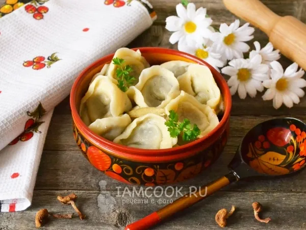 Фото блюда: Пельмени с грибами