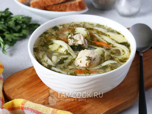 Фото блюда: Суп из индейки с лапшой