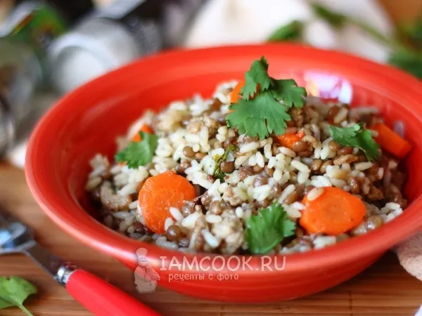 Фото блюда: Плов из чечевицы