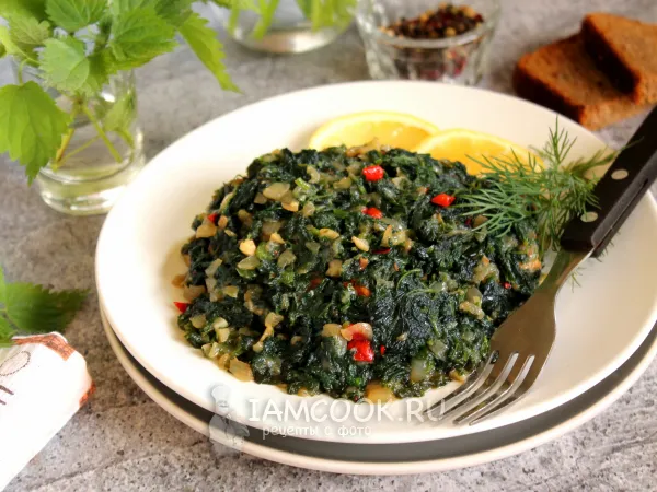 Фото блюда: Тушеная крапива