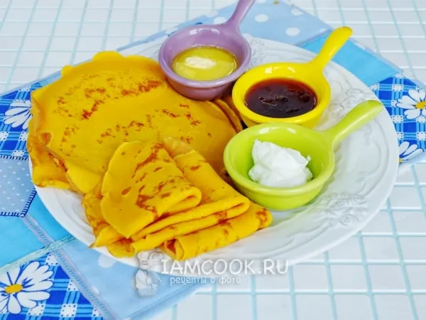 Фото блюда: Блинчики на морковном соке