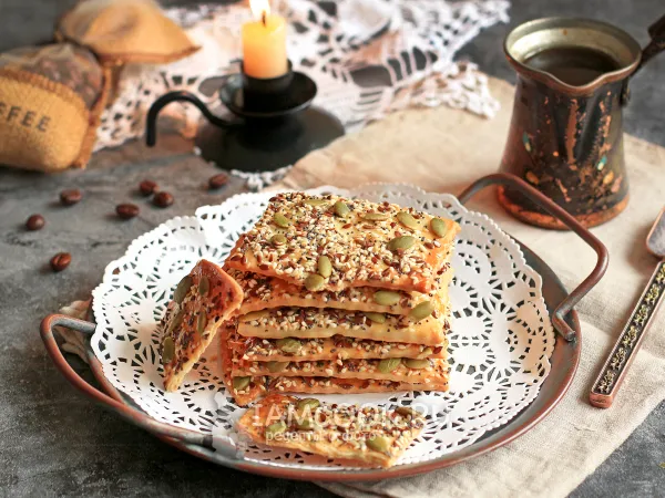 Фото блюда: Зерновое печенье с семечками