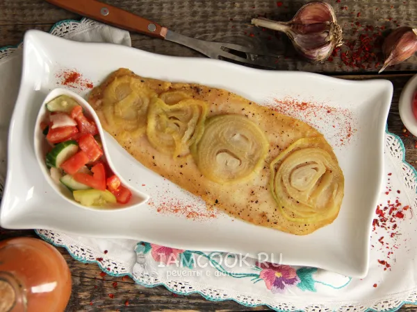 Фото блюда: Филе пангасиуса в духовке в фольге