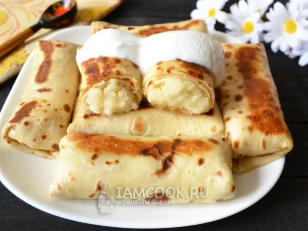 Фото блюда: Блины с картошкой