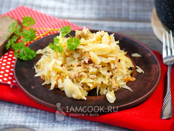 Фото блюда: Ленивые голубцы с куриным фаршем