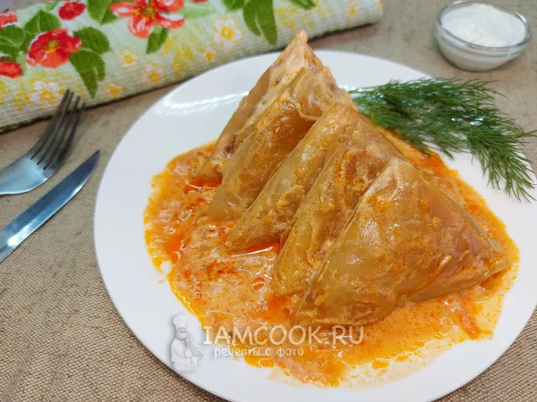 Фото блюда: Голубцы треугольником (классические)