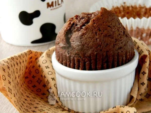 Фото блюда: Шоколадно-банановые маффины