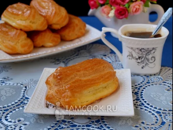 Фото блюда: Эклеры (классический рецепт)