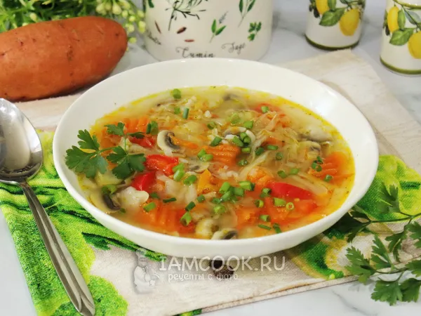 Фото блюда: Суп с бататом вместо картофеля