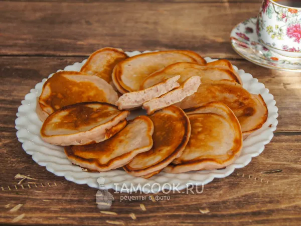 Фото блюда: Оладьи на фруктовом йогурте