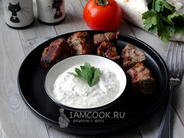 Фото блюда: Сметанный соус с грецкими орехами