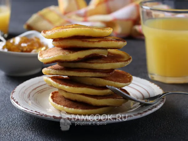 Фото блюда: Манные оладьи на молоке