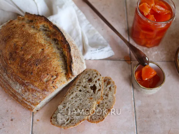 Фото блюда: Пшенично-ржаной хлеб на хмелевой закваске